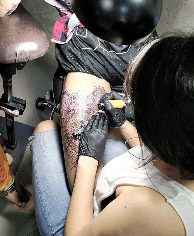 At Acton shop, tattoo artist makes his mark